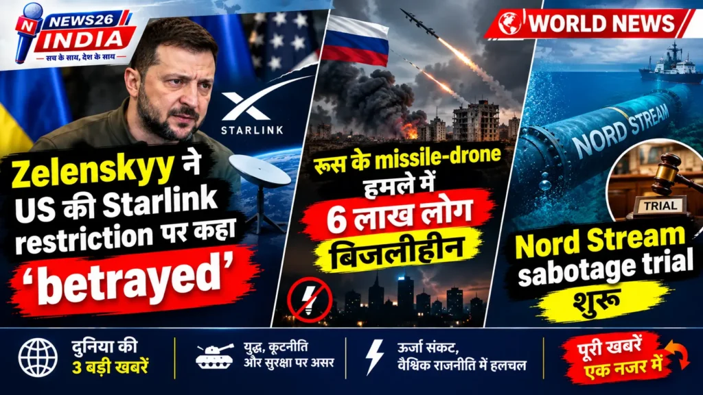 Zelenskyy का Trump पर आरोप: 'Starlink से धोखा', रूस के हमले में 6 लाख बिजलीहीन